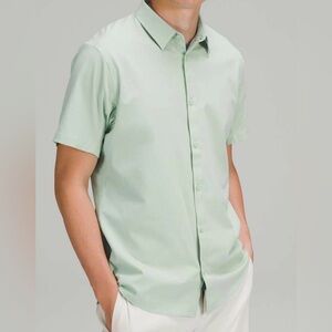 Lululemon Airing Easy Short Sleeve Shirt *Ventlight Mesh
Heathered Arctic Green